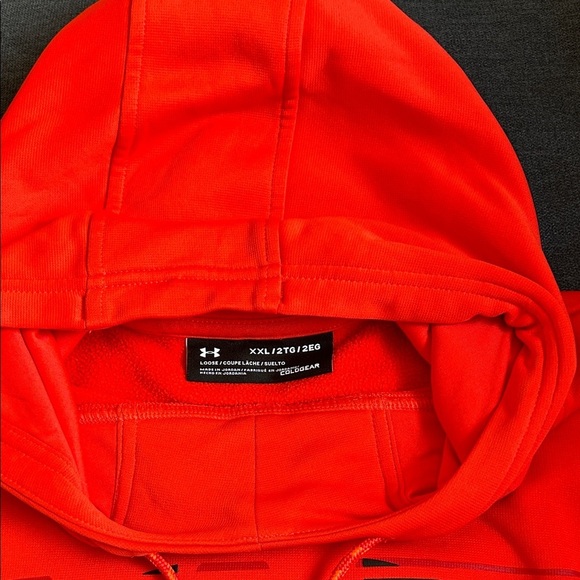 Under Armour Men's Bold orange Hoodie - Picture 9 of 12